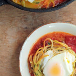 Spaghetti 'N Eggs with Tomato Paprika Sauce