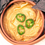 Chili dip is a great alternative to guacamole and sour cream dips for the BIG game!