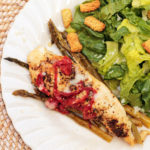 Parchment Chicken Caprese with Asparagus