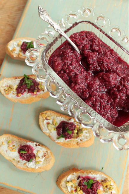 Shortcut to Festive Red Berry Crostini