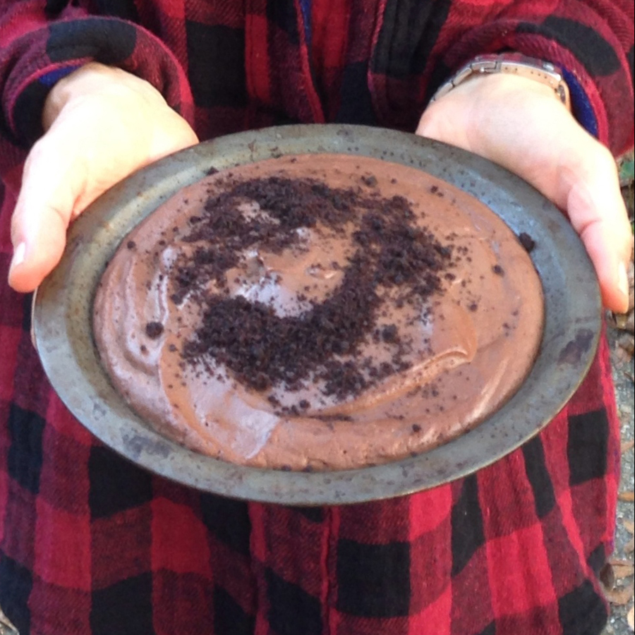 Frozen Chocolate Raisin Pie