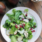 pear pomegranate turkey salad